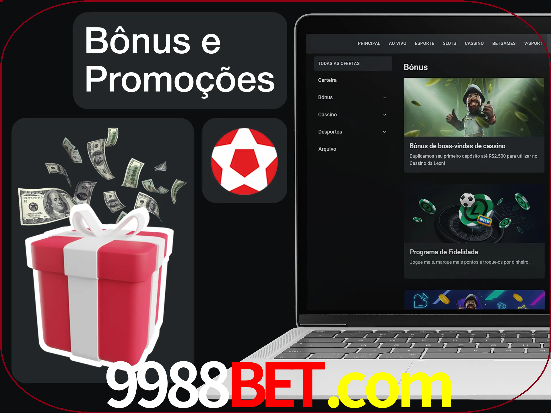 Verifique se há novos bônus e promoções.